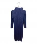 PLEATS PLEASEプリーツプリーズ）の古着「プリーツワンピース」｜ネイビー