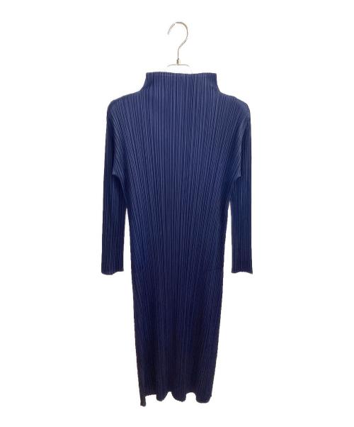 PLEATS PLEASE（プリーツプリーズ）PLEATS PLEASE (プリーツプリーズ) プリーツワンピース ネイビー サイズ:2の古着・服飾アイテム