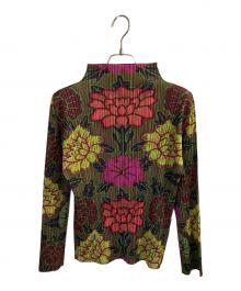 PLEATS PLEASE（プリーツプリーズ）の古着「花柄プリーツカットソー」｜マルチカラー