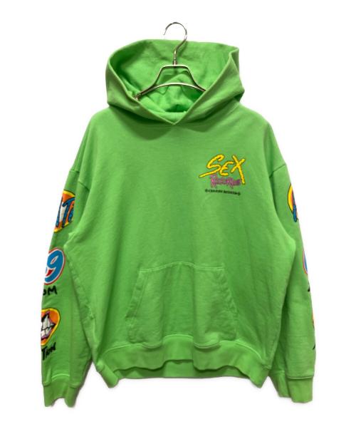 CHROME HEARTS（クロムハーツ）CHROME HEARTS (クロムハーツ) Matty Boy(マッティボーイ) Sex Records Hoodie グリーン サイズ:XLの古着・服飾アイテム