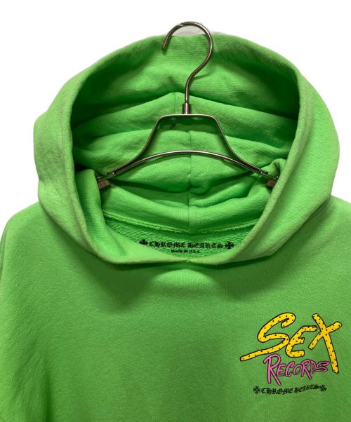 CHROME HEARTS（クロムハーツ）CHROME HEARTS (クロムハーツ) Matty Boy(マッティボーイ) Sex Records Hoodie グリーン サイズ:XLの古着・服飾アイテム