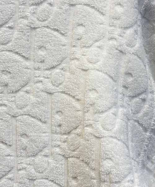 Christian Dior（クリスチャン ディオール）Christian Dior (クリスチャン ディオール) オブリークテリーコットンプルオーバーパーカー ホワイト サイズ:Lの古着・服飾アイテム