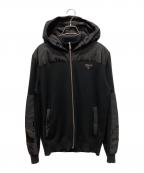 PRADAプラダ）の古着「Nylon Panel Blouson Jacket/ナイロン切替ブルゾンジャケット」｜ブラック