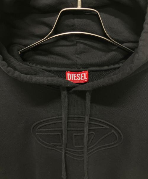 DIESEL（ディーゼル）DIESEL (ディーゼル) 25SS エンボスロゴパーカー ブラック サイズ:Lの古着・服飾アイテム