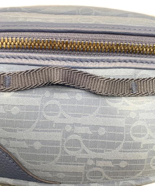 Christian Dior（クリスチャン ディオール）Christian Dior (クリスチャン ディオール) SCARAB オブリーク総柄ウエストバッグ ブルーの古着・服飾アイテム