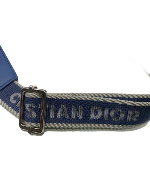 Christian Dior（クリスチャン ディオール）Christian Dior (クリスチャン ディオール) SCARAB オブリーク総柄ウエストバッグ ブルーの古着・服飾アイテム