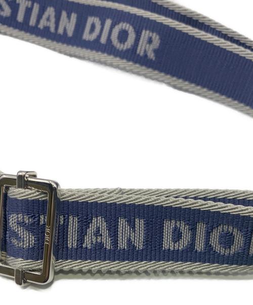Christian Dior（クリスチャン ディオール）Christian Dior (クリスチャン ディオール) SCARAB オブリーク総柄ウエストバッグ ブルーの古着・服飾アイテム