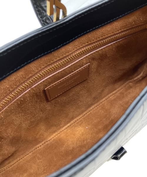 Saint Laurent Paris（サンローランパリ）Saint Laurent Paris (サンローランパリ) LE 5 À 7 Hobo Bag in Crocodile-Embossed Leather/ル・サンカセット・ホーボバッグ ブラック サイズ:-の古着・服飾アイテム