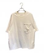 BOTTEGA VENETAボッテガベネタ）の古着「リベットポケットヘビージャージーTシャツ」｜アイボリー