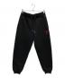ami（アミ）の古着「Logo embroidered sweatpants/ロゴ刺繍スウェットロングパンツ」｜ブラック