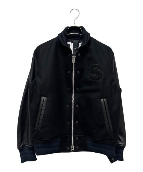 sacai（サカイ）sacai (サカイ) INTERSTELLAR Blouson/スタジアムジャケット　23-03130M ブラック サイズ:1の古着・服飾アイテム