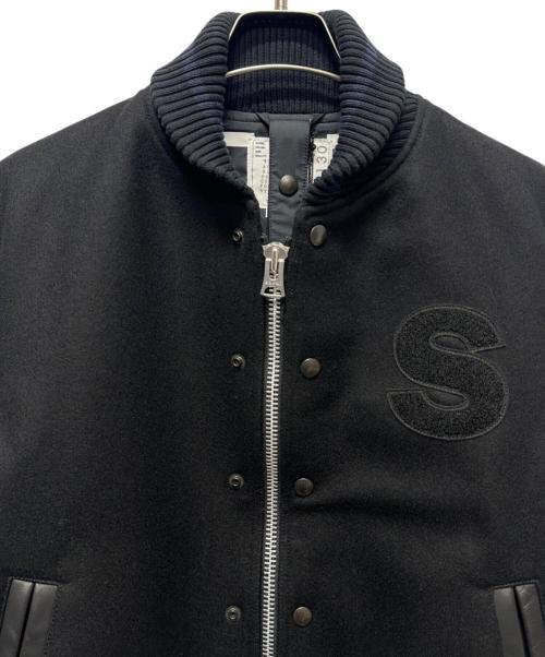 sacai（サカイ）sacai (サカイ) INTERSTELLAR Blouson/スタジアムジャケット　23-03130M ブラック サイズ:1の古着・服飾アイテム