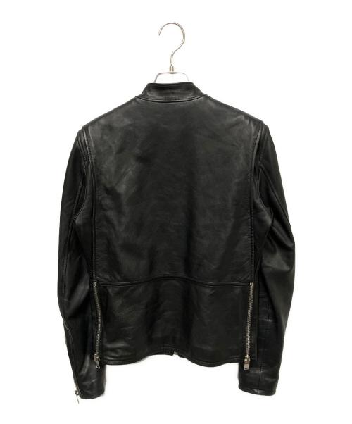 Saint Laurent Paris（サンローランパリ）Saint Laurent Paris (サンローランパリ) キースレザー シングルライダースジャケット ブラック サイズ:46の古着・服飾アイテム