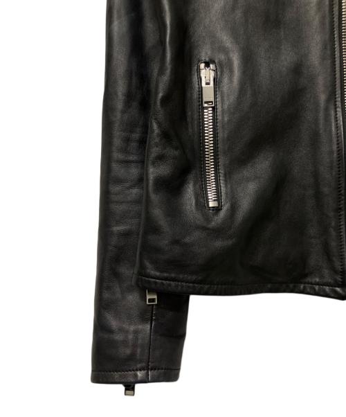 Saint Laurent Paris（サンローランパリ）Saint Laurent Paris (サンローランパリ) キースレザー シングルライダースジャケット ブラック サイズ:46の古着・服飾アイテム