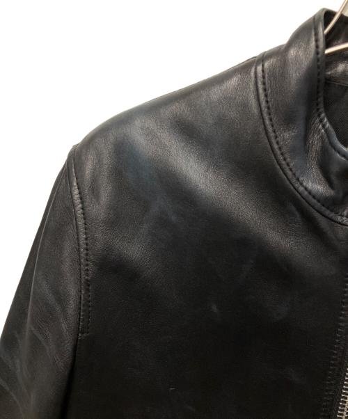Saint Laurent Paris（サンローランパリ）Saint Laurent Paris (サンローランパリ) キースレザー シングルライダースジャケット ブラック サイズ:46の古着・服飾アイテム