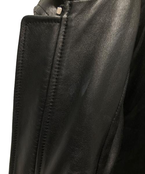 Saint Laurent Paris（サンローランパリ）Saint Laurent Paris (サンローランパリ) キースレザー シングルライダースジャケット ブラック サイズ:46の古着・服飾アイテム