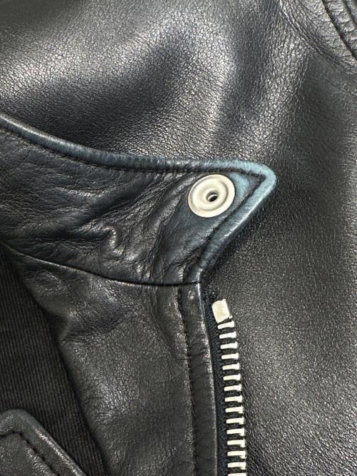 Saint Laurent Paris（サンローランパリ）Saint Laurent Paris (サンローランパリ) キースレザー シングルライダースジャケット ブラック サイズ:46の古着・服飾アイテム