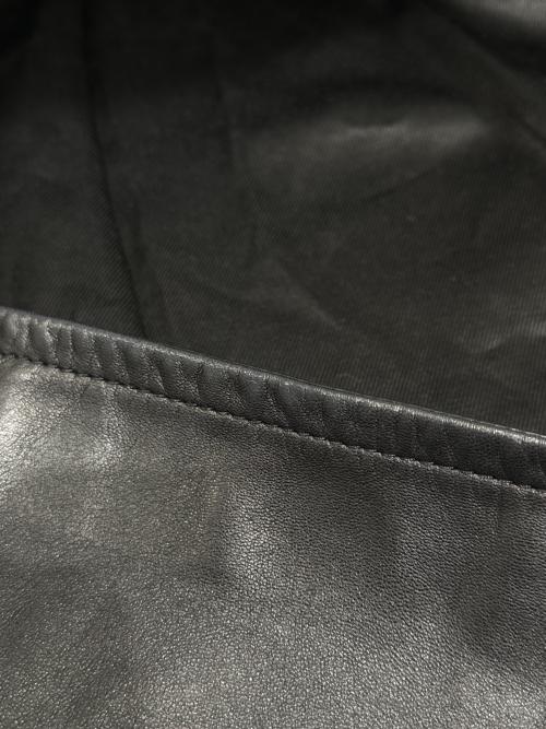 Saint Laurent Paris（サンローランパリ）Saint Laurent Paris (サンローランパリ) キースレザー シングルライダースジャケット ブラック サイズ:46の古着・服飾アイテム