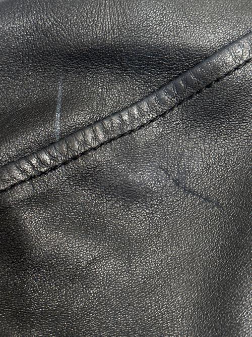 Saint Laurent Paris（サンローランパリ）Saint Laurent Paris (サンローランパリ) キースレザー シングルライダースジャケット ブラック サイズ:46の古着・服飾アイテム