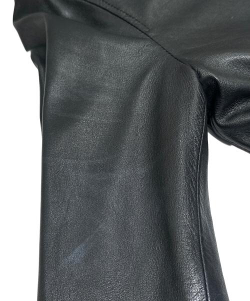 Saint Laurent Paris（サンローランパリ）Saint Laurent Paris (サンローランパリ) キースレザー シングルライダースジャケット ブラック サイズ:46の古着・服飾アイテム