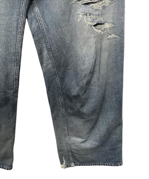 BALENCIAGA（バレンシアガ）BALENCIAGA (バレンシアガ) トロンプルイユ デニム柄 ワイドスウェットパンツ　675336 スカイブルー サイズ:XSの古着・服飾アイテム