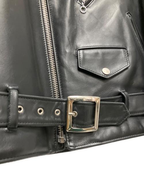 Schott（ショット）Schott (ショット) 復刻 618 RIDERS」ダブルライダースレザージャケット ブラック サイズ:38の古着・服飾アイテム