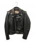 Schott（ショット）の古着「復刻 618 RIDERS」ダブルライダースレザージャケット」｜ブラック