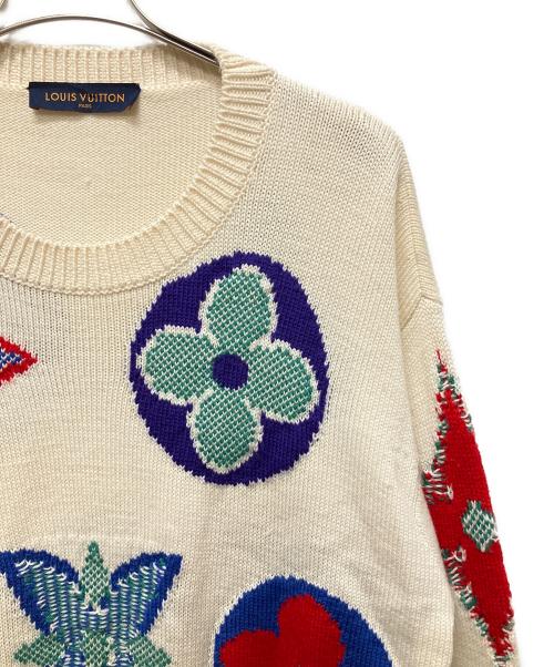 LOUIS VUITTON（ルイ ヴィトン）LOUIS VUITTON (ルイ ヴィトン) マルチカラーモノグラムニット　	RM202M UTF HJN05W マルチカラー サイズ:ＸＬの古着・服飾アイテム