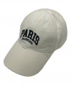 BALENCIAGAバレンシアガ）の古着「CITIES PARIS CAP/キャップ」｜ホワイト