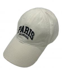 BALENCIAGA（バレンシアガ）の古着「CITIES PARIS CAP/キャップ」｜ホワイト