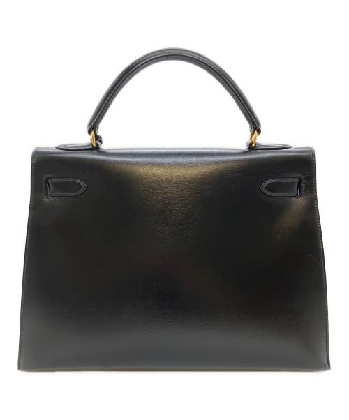 HERMES（エルメス）HERMES (エルメス) ケリー32/外縫い/ゴールド金具/〇X:1994年製/2WAYバッグ/ショルダーバッグ/ハンドバッグ/バッグ ブラック サイズ:32の古着・服飾アイテム