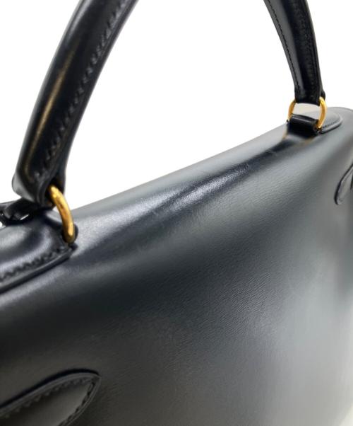 HERMES（エルメス）HERMES (エルメス) ケリー32/外縫い/ゴールド金具/〇X:1994年製/2WAYバッグ/ショルダーバッグ/ハンドバッグ/バッグ ブラック サイズ:32の古着・服飾アイテム