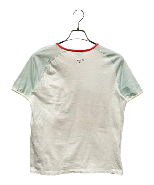 CHANEL（シャネル）CHANEL (シャネル) リンガーTシャツ　P55821K07323 ホワイト サイズ:Lの古着・服飾アイテム