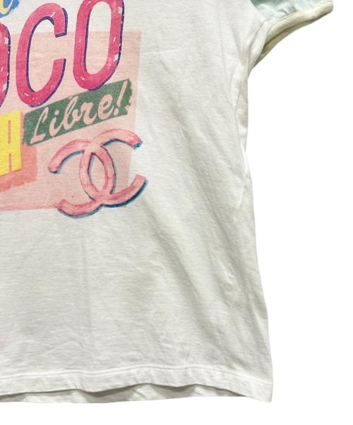 CHANEL（シャネル）CHANEL (シャネル) リンガーTシャツ　P55821K07323 ホワイト サイズ:Lの古着・服飾アイテム