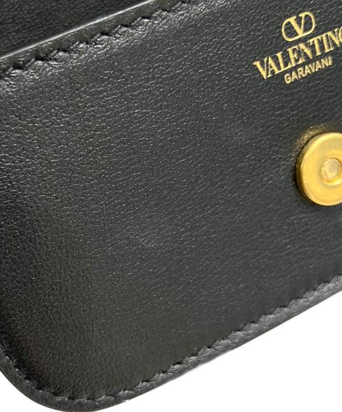 VALENTINO（ヴァレンティノ）VALENTINO (ヴァレンティノ) ロコ カーフスキン ショルダーバッグ ブラックの古着・服飾アイテム