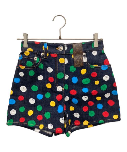 LOUIS VUITTON（ルイ ヴィトン）LOUIS VUITTON (ルイ ヴィトン) ×草間彌生 コラボレーション ショートデニムパンツ マルチカラー サイズ:34の古着・服飾アイテム