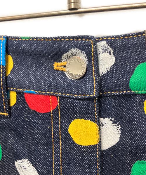 LOUIS VUITTON（ルイ ヴィトン）LOUIS VUITTON (ルイ ヴィトン) ×草間彌生 コラボレーション ショートデニムパンツ マルチカラー サイズ:34の古着・服飾アイテム