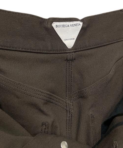 BOTTEGA VENETA（ボッテガベネタ）BOTTEGA VENETA (ボッテガベネタ) コットンフレアパンツ ブラウン サイズ:34の古着・服飾アイテム