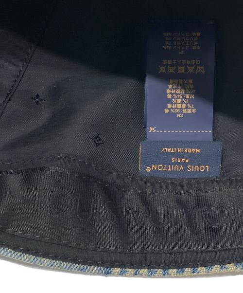 LOUIS VUITTON（ルイ ヴィトン）LOUIS VUITTON (ルイ ヴィトン) キャップ・ダミエ 3D ウォッシュドデニム ブラウン×インディゴ サイズ:-の古着・服飾アイテム