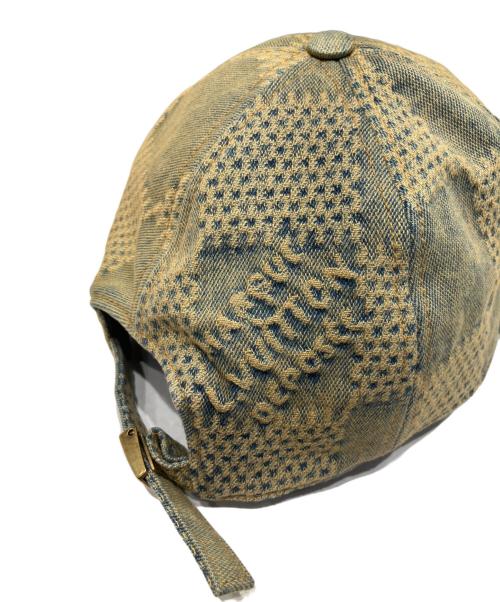 LOUIS VUITTON（ルイ ヴィトン）LOUIS VUITTON (ルイ ヴィトン) キャップ・ダミエ 3D ウォッシュドデニム ブラウン×インディゴ サイズ:-の古着・服飾アイテム