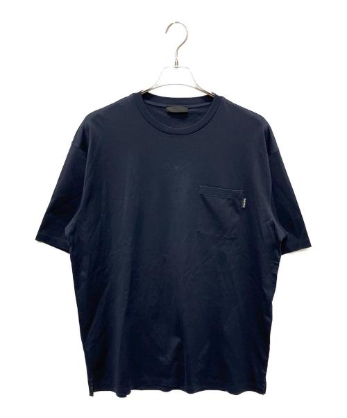 PRADA（プラダ）PRADA (プラダ) ポケットロゴTシャツ ネイビー サイズ:XXLの古着・服飾アイテム