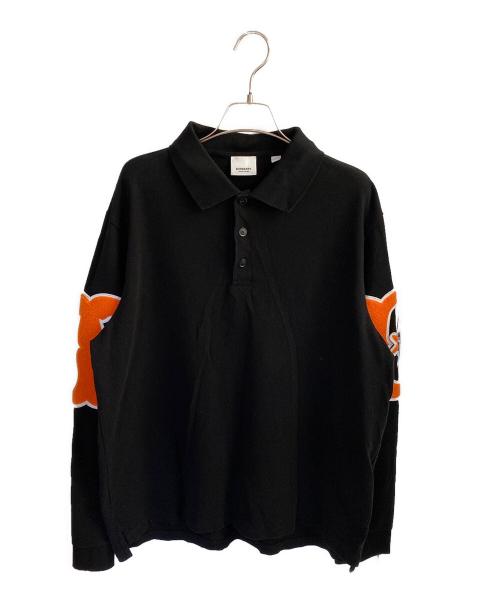 BURBERRY（バーバリー）BURBERRY (バーバリー) ポロシャツ ブラック サイズ:Ｌの古着・服飾アイテム