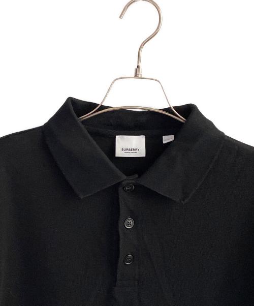 BURBERRY（バーバリー）BURBERRY (バーバリー) ポロシャツ ブラック サイズ:Ｌの古着・服飾アイテム