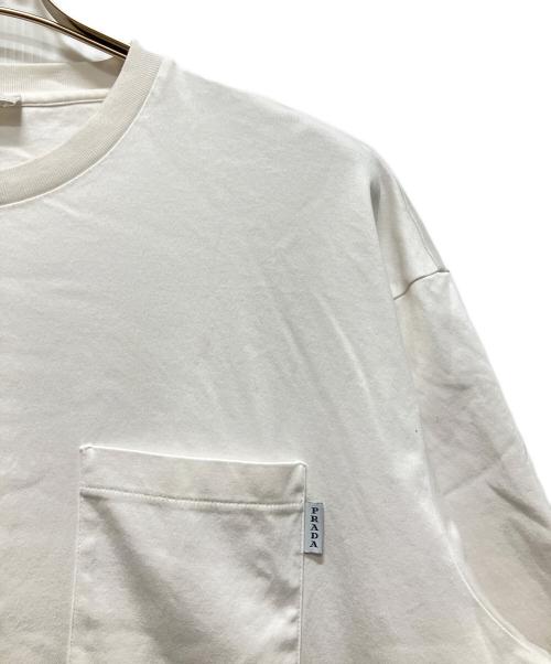 PRADA（プラダ）PRADA (プラダ) ポケットロゴTシャツ ホワイト サイズ:XXLの古着・服飾アイテム