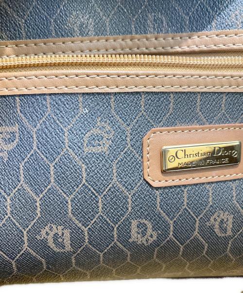 Christian Dior（クリスチャン ディオール）Christian Dior (クリスチャン ディオール) ハニカム柄 ボストンバッグ ブラウンの古着・服飾アイテム
