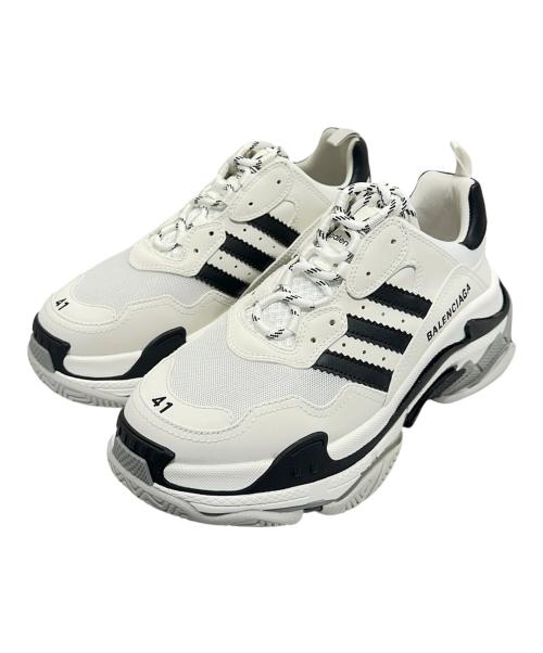 BALENCIAGA（バレンシアガ）BALENCIAGA (バレンシアガ) adidas (アディダス) Triple S /トリプルS /ダッドスニーカー ホワイト サイズ:41の古着・服飾アイテム