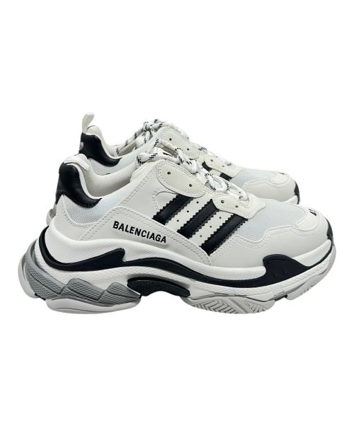 BALENCIAGA（バレンシアガ）BALENCIAGA (バレンシアガ) adidas (アディダス) Triple S /トリプルS /ダッドスニーカー ホワイト サイズ:41の古着・服飾アイテム