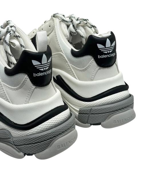 BALENCIAGA（バレンシアガ）BALENCIAGA (バレンシアガ) adidas (アディダス) Triple S /トリプルS /ダッドスニーカー ホワイト サイズ:41の古着・服飾アイテム