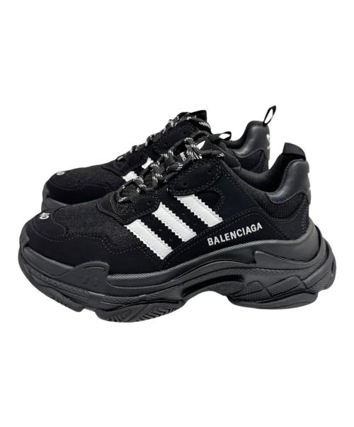 BALENCIAGA（バレンシアガ）BALENCIAGA (バレンシアガ) adidas (アディダス) Triple S /トリプルS/ダッドスニーカー ブラック サイズ:40の古着・服飾アイテム