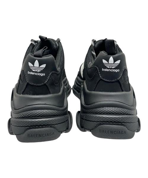 BALENCIAGA（バレンシアガ）BALENCIAGA (バレンシアガ) adidas (アディダス) Triple S /トリプルS/ダッドスニーカー ブラック サイズ:40の古着・服飾アイテム